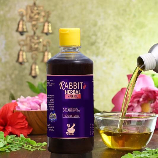 Rabbit Herbal Hair Oil – 100% Natural Hair Growth Oil