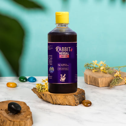 Rabbit Herbal Hair Oil – 100% Natural Hair Growth Oil