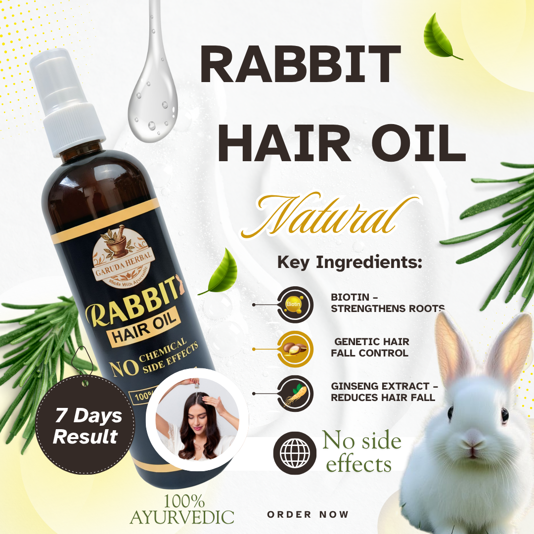 Rabit Herbal Hair Oil - 100% Effective! 250 ml