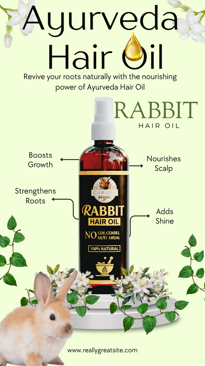 Rabit Herbal Hair Oil - 100% Effective! 500 ml