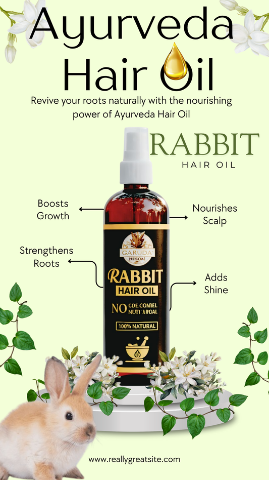 Rabit Herbal Hair Oil - 100% Effective! 500 ml