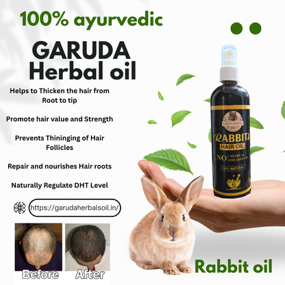 Rabit Herbal Hair Oil - 100% Effective! 250 ml
